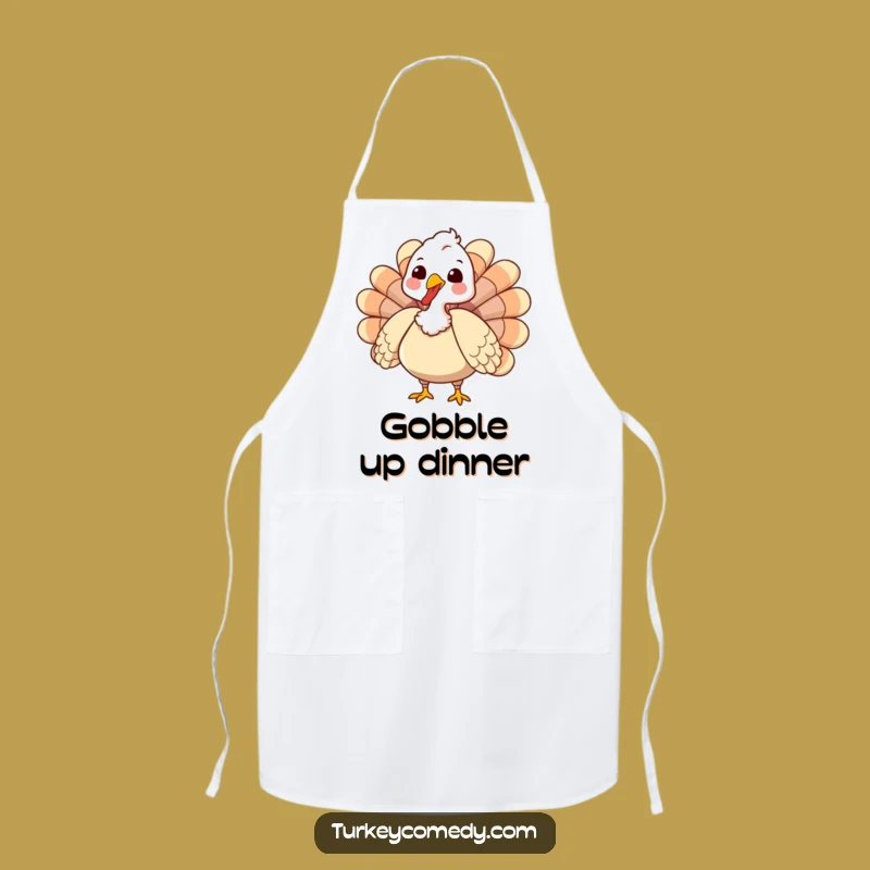 Funny Turkey Apron: Gobbling Kitchen Fun - Festive Funny Gift