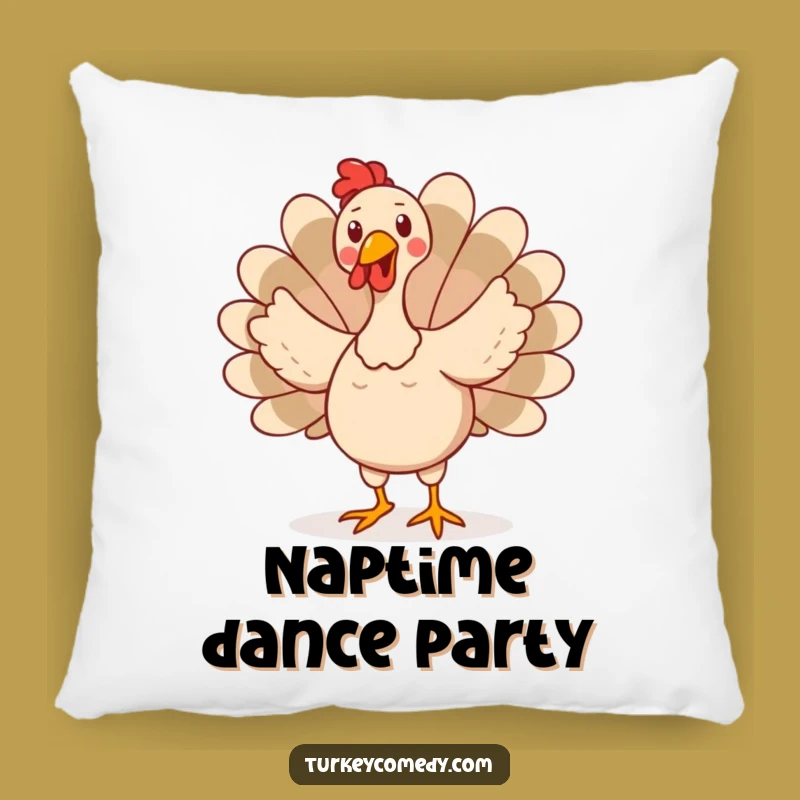 Funny Turkey Dance Pillow - Soft Wobbly Bird Cushion Hilarious Home Decor Funny Gift!