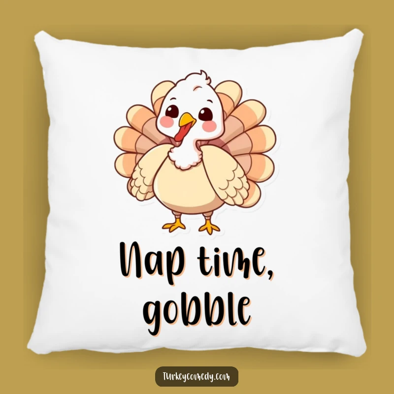Funny Turkey Pillow: Cozy Gobbling Cushion - Festive Funny Gift