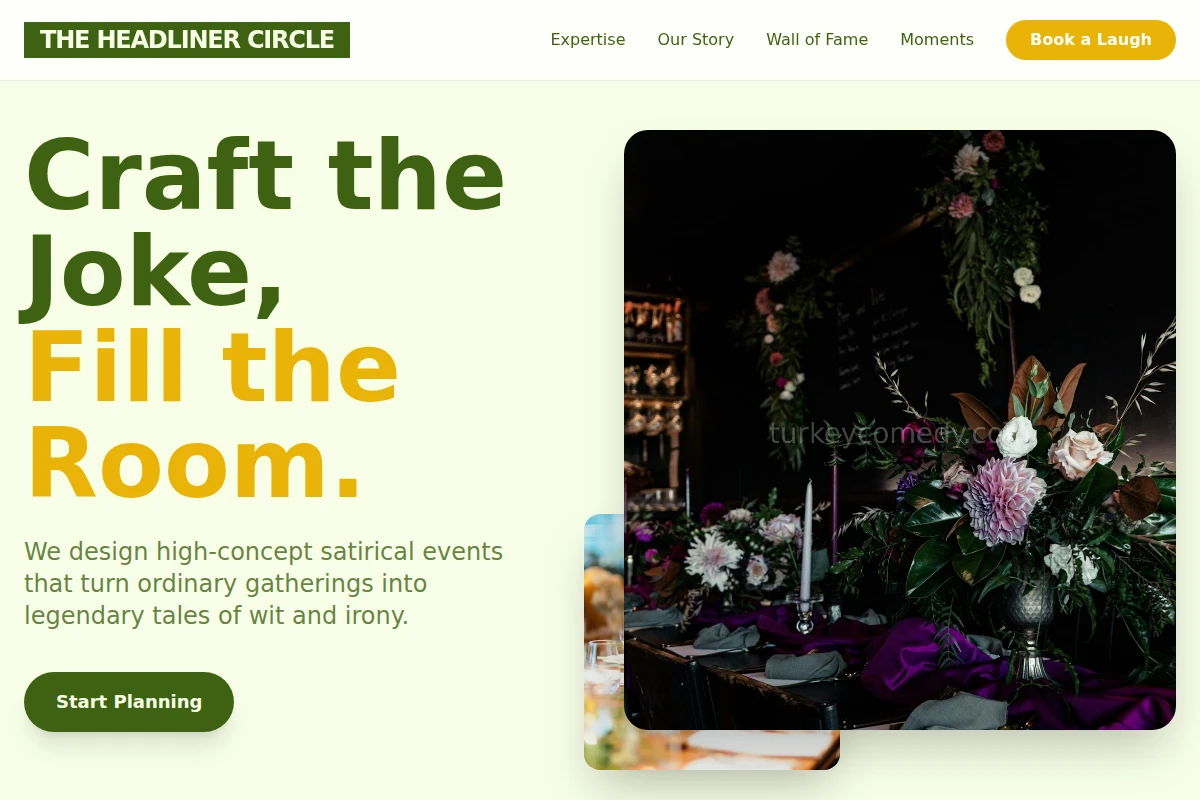 Satire Event Planning