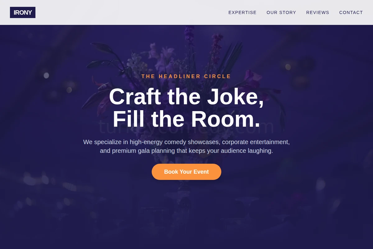 Irony Event Planning
