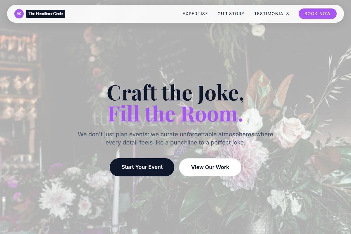 Irony Event Planning