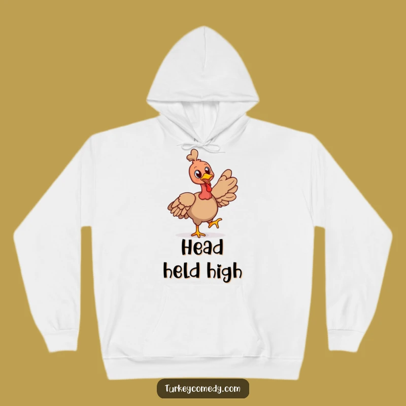 Funny Cheerful Turkey Strut Hoodie - Cozy Confident Bird Warm Funny Gift!