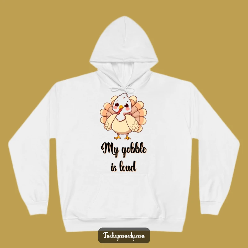 Funny Turkey Hoodie: Cozy Gobbling Comfort - Warm Funny Gift