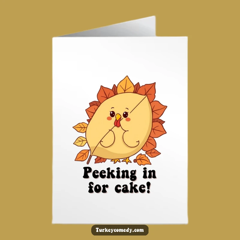 Free Printable Curious Turkey Leaf Birthday Card: Charming Downloadable Surprise Gift