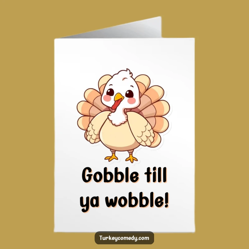 Funny Free Printable Birthday Card: Gobbling Turkey for a Hilarious Celebration
