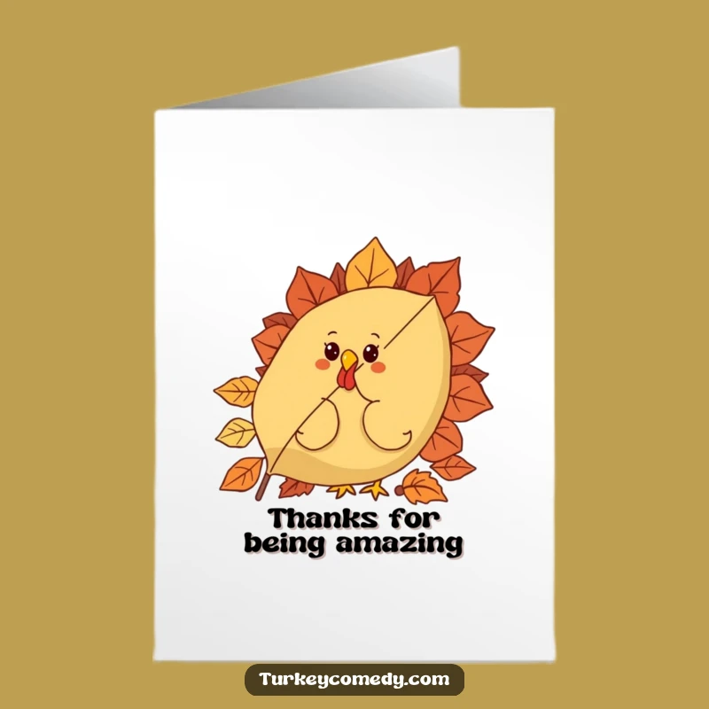 Free Printable Curious Turkey Leaf Thank You Card: Sweet Downloadable Gratitude