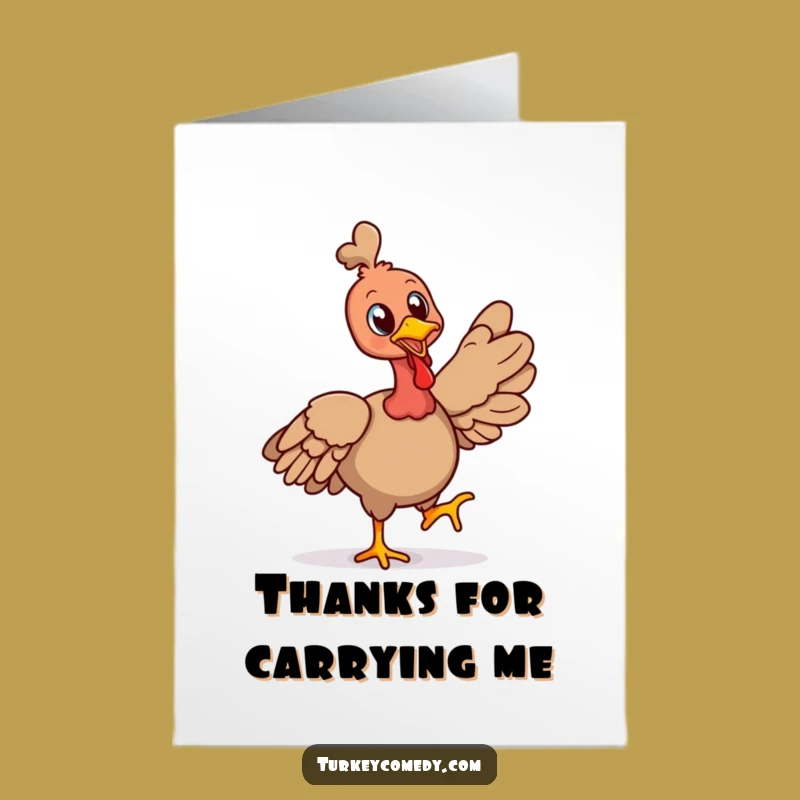 Free Printable Proud Turkey Thank You Card: Confident Downloadable Gratitude