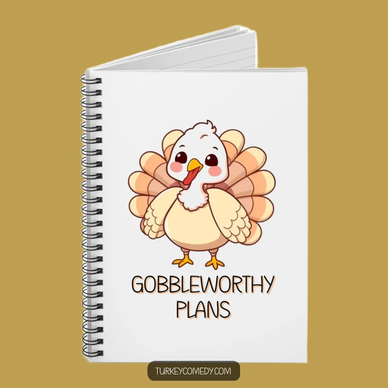 Funny Turkey Notebook: Gobbling Ideas Journal - Festive Funny Gift