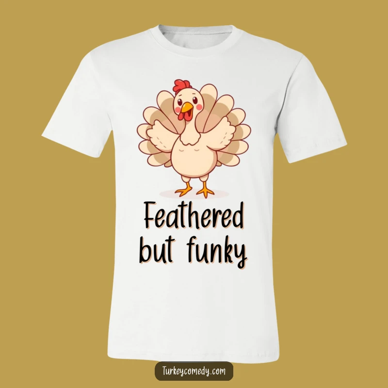 Funny Turkey Dance T-Shirt - Hilarious Wobbly Bird Feather Fun Tee Gift!