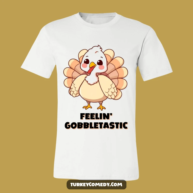Funny Turkey T-Shirt: Gobbling Fun Tee - Festive Shirt Funny Gift
