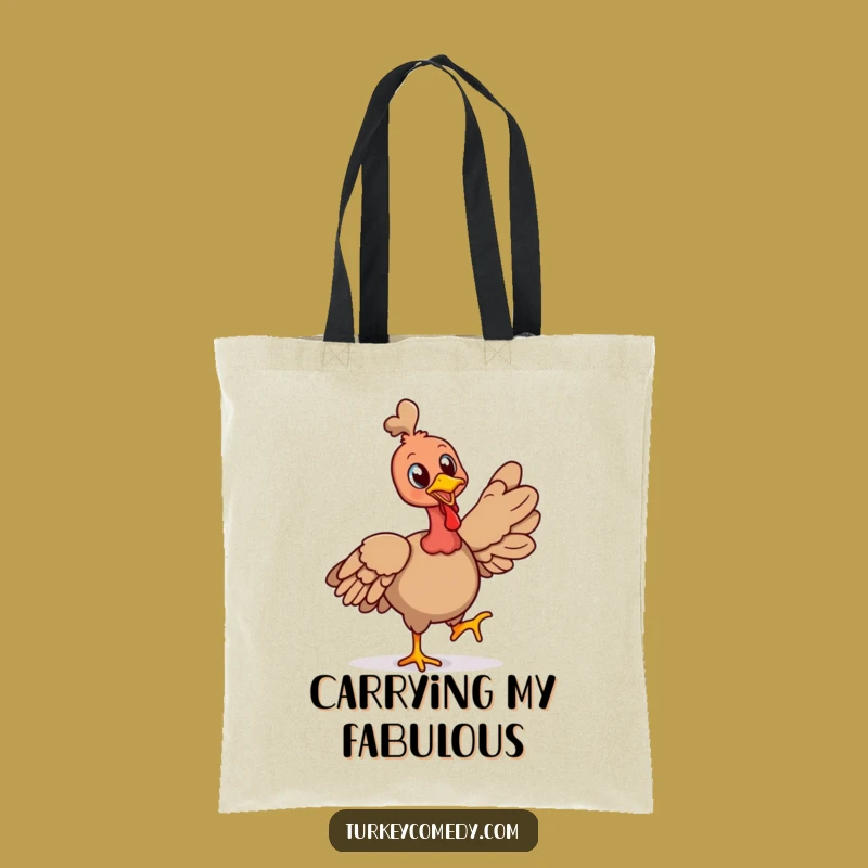 Funny Cheerful Turkey Strut Tote Bag - Confident Carry-All Funny Gift!