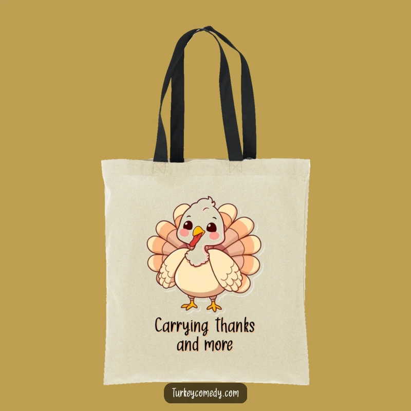 Funny Turkey Tote Bag: Gobbling Fun Bag - Chic Funny Gift
